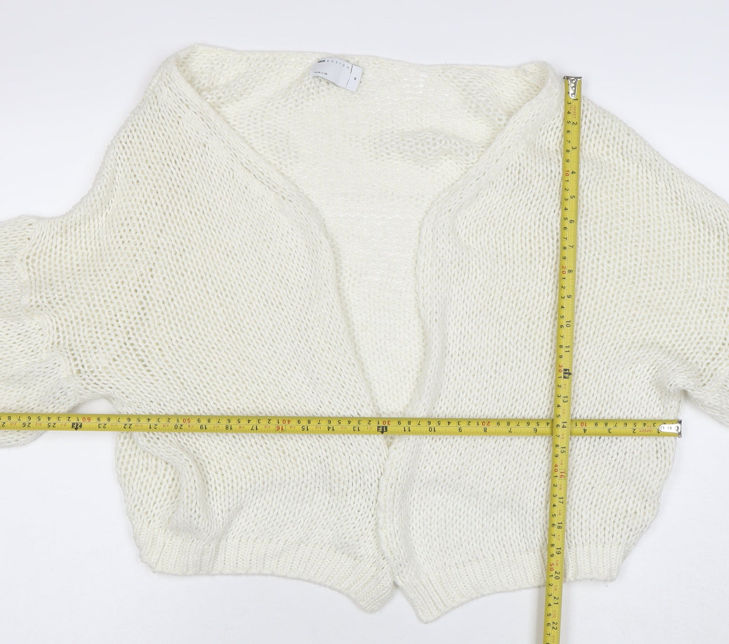 Womens UK Size 12 ASOS Ivory Cardigan Jumper