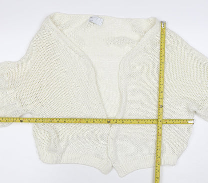 Womens UK Size 12 ASOS Ivory Cardigan Jumper