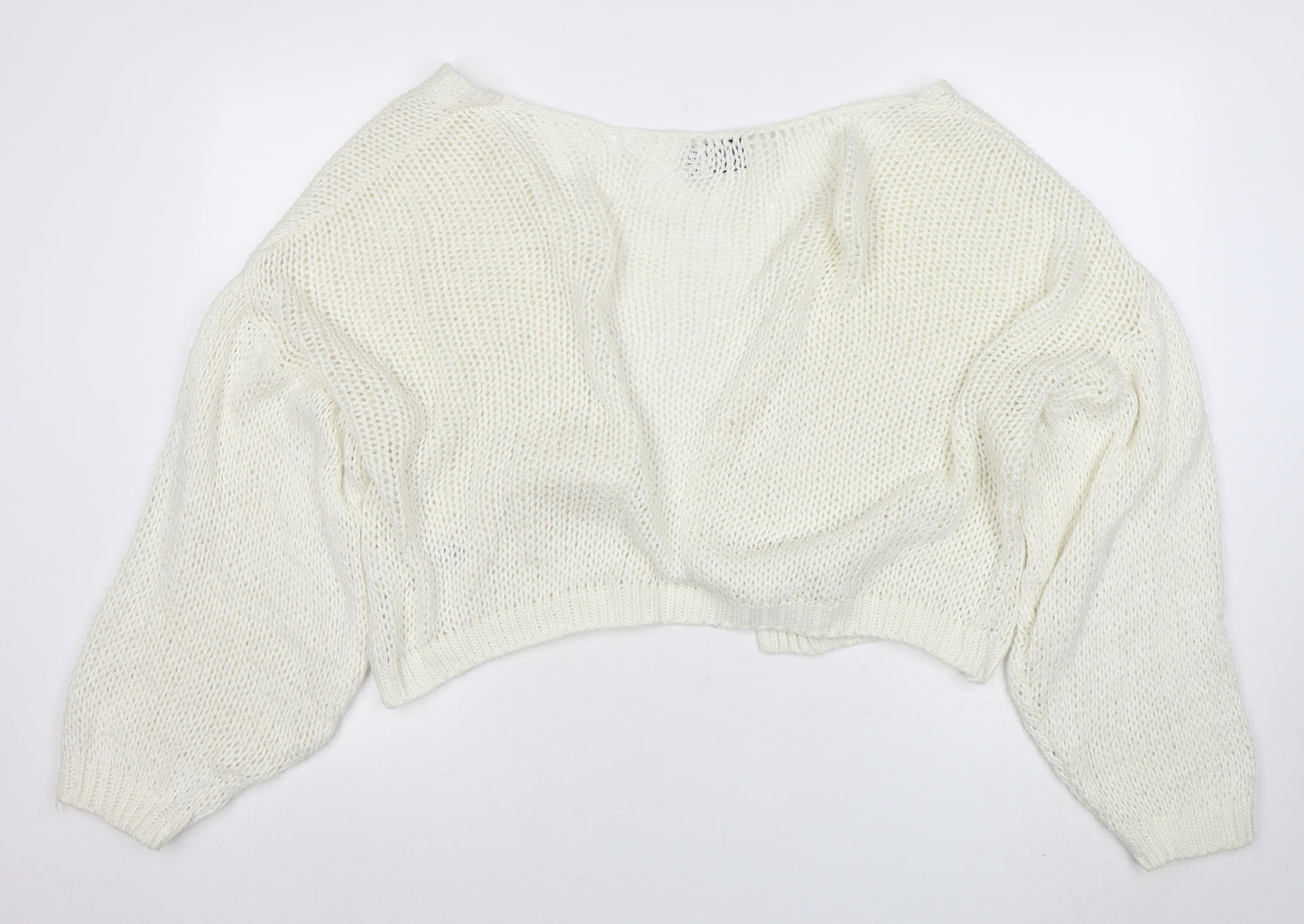 Womens UK Size 12 ASOS Ivory Cardigan Jumper