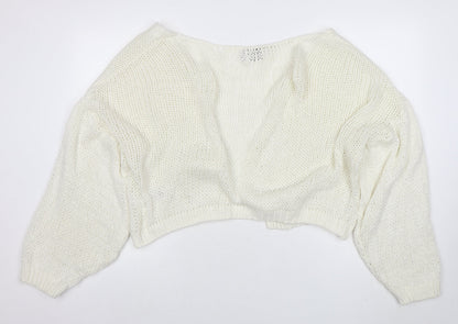 Womens UK Size 12 ASOS Ivory Cardigan Jumper