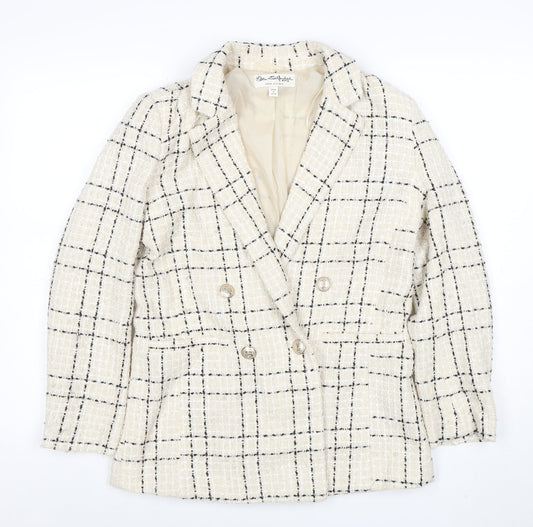 Womens UK Size M Miss Selfridge Regular Beige Blazer