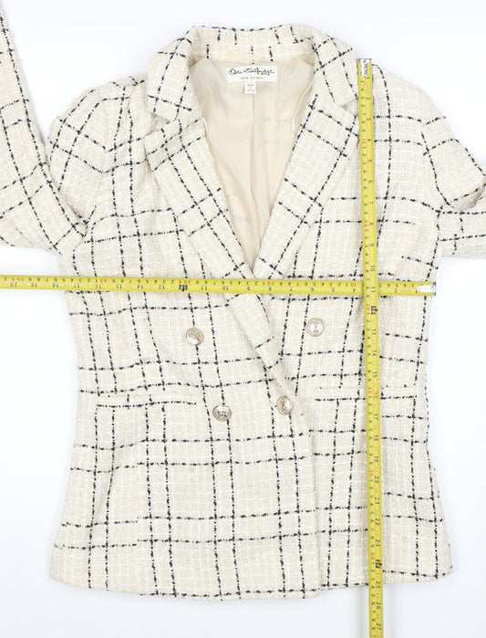 Womens UK Size M Miss Selfridge Regular Beige Blazer