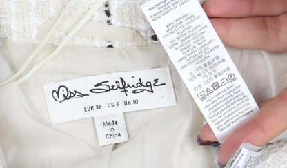 Womens UK Size M Miss Selfridge Regular Beige Blazer