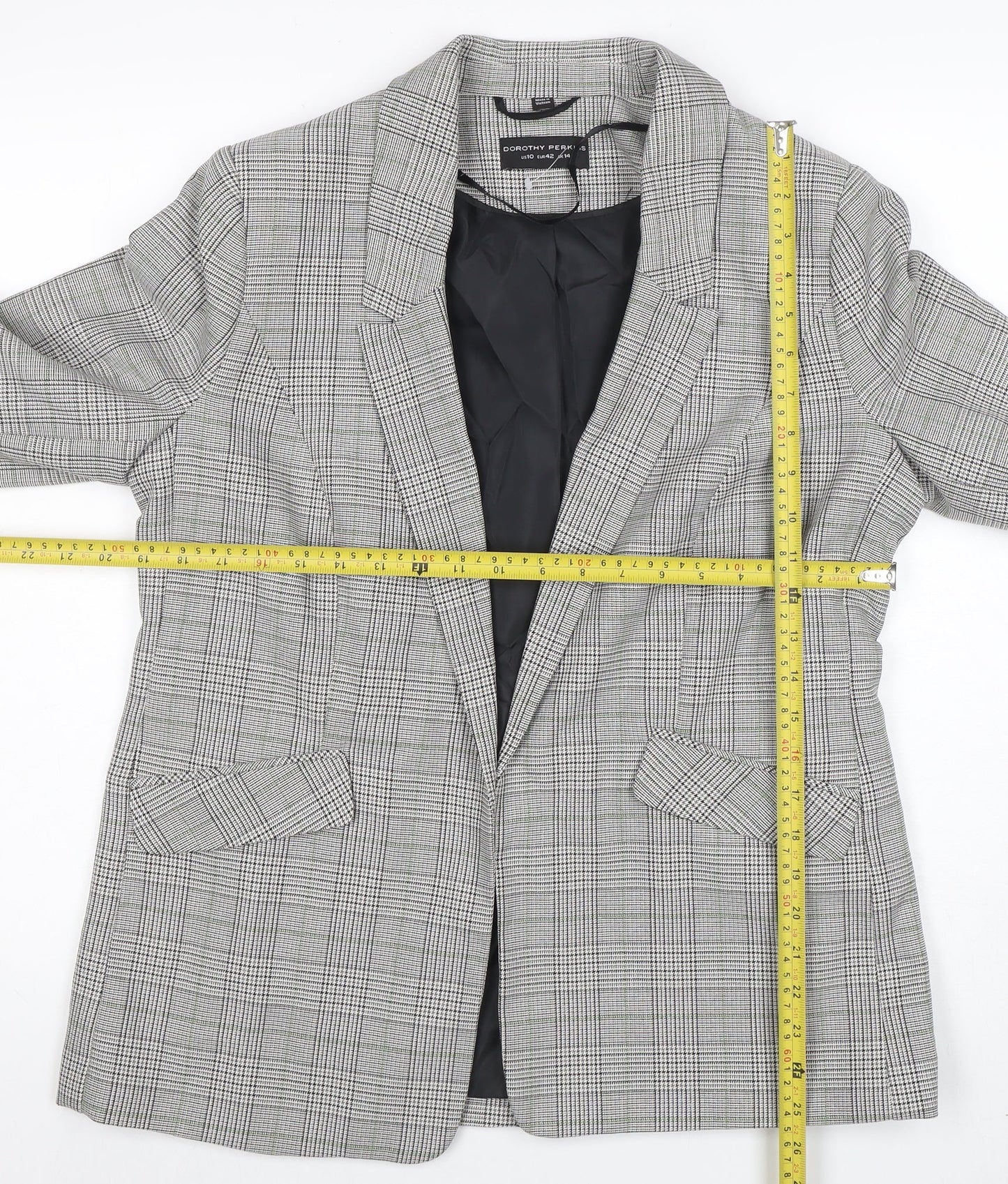 Womens UK Size 14 Dorothy Perkins Regular Grey Blazer