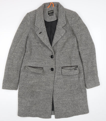 Womens UK Size S Silver Creek Grey Overcoat