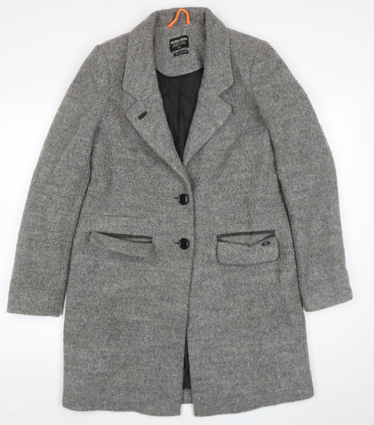 Womens UK Size S Silver Creek Grey Overcoat