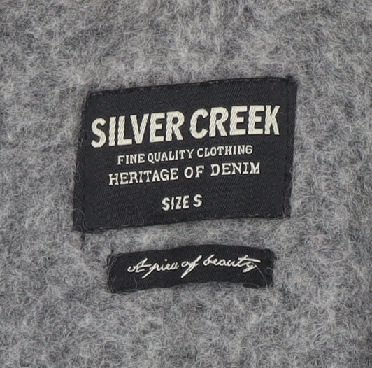 Womens UK Size S Silver Creek Grey Overcoat