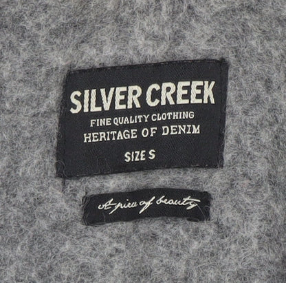 Womens UK Size S Silver Creek Grey Overcoat
