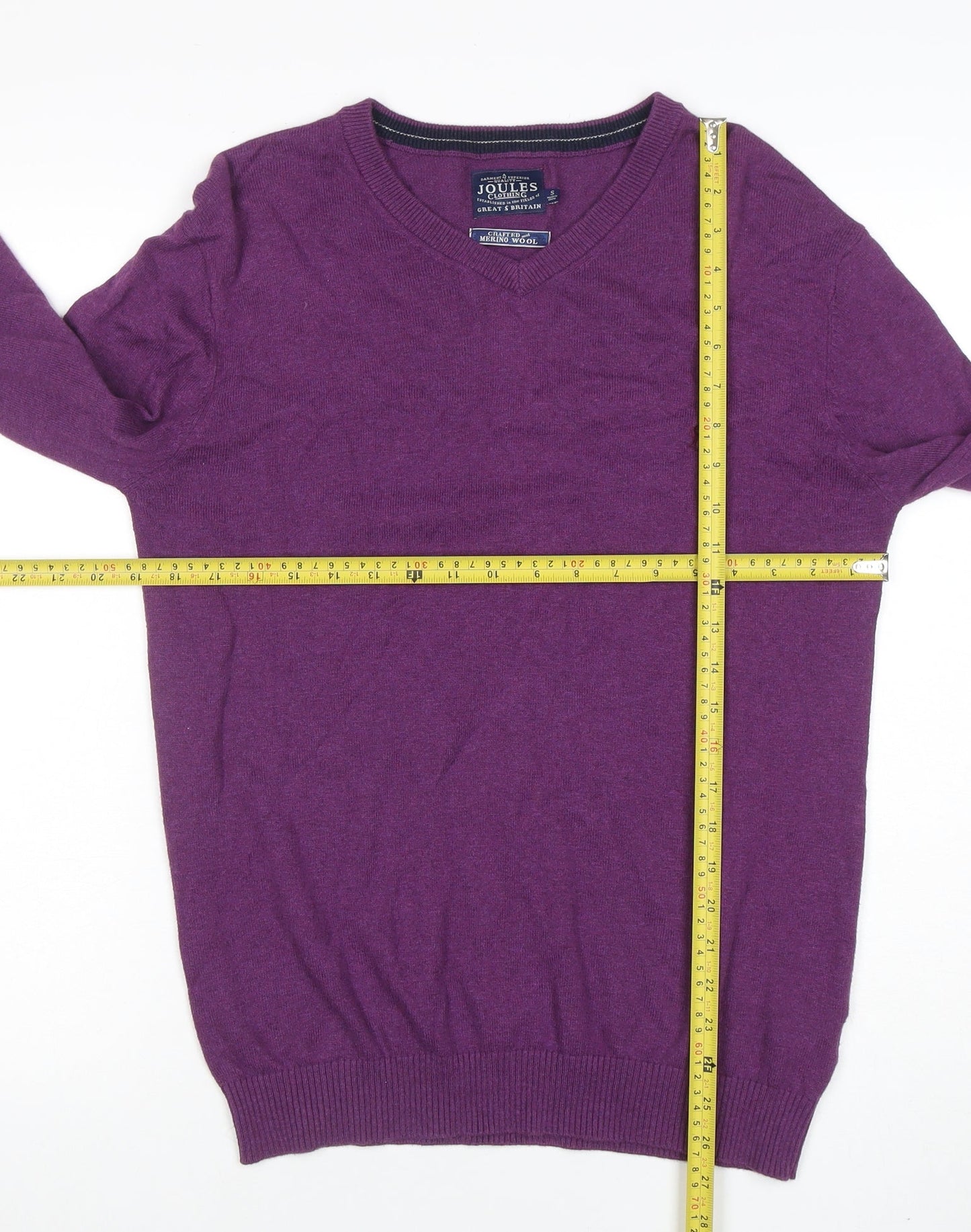 Mens UK Size S Joules Purple Pullover Jumper