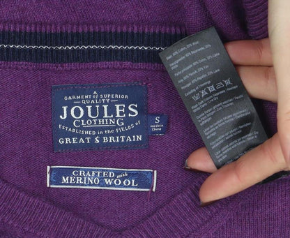 Mens UK Size S Joules Purple Pullover Jumper