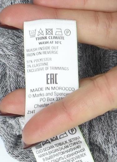 Womens UK Size 20 Marks and Spencer Grey Basic T-Shirt