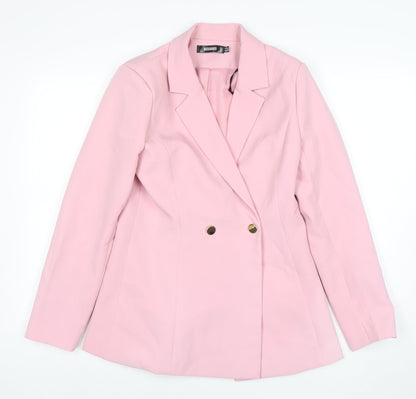 Womens UK Size 10 Missguided Regular Pink Blazer