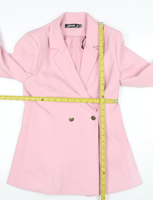 Womens UK Size 10 Missguided Regular Pink Blazer
