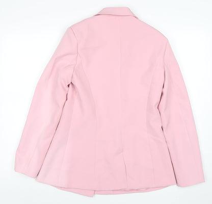 Womens UK Size 10 Missguided Regular Pink Blazer