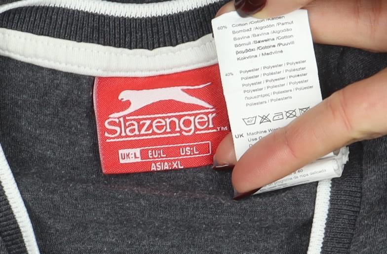 Mens UK Size XL Slazenger Grey  T-Shirt