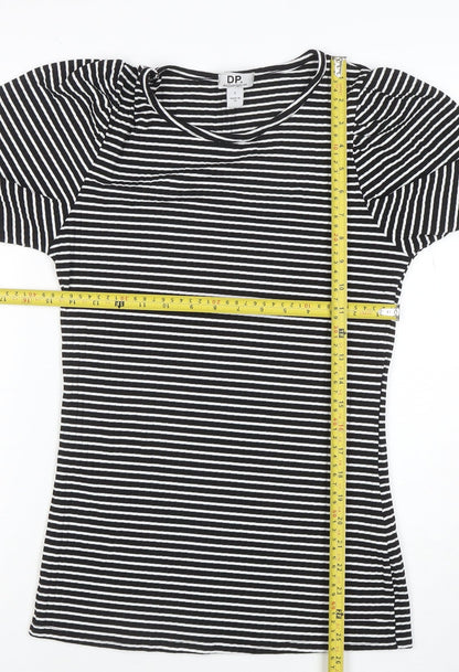 Womens UK Size S Dorothy Perkins Black Basic T-Shirt