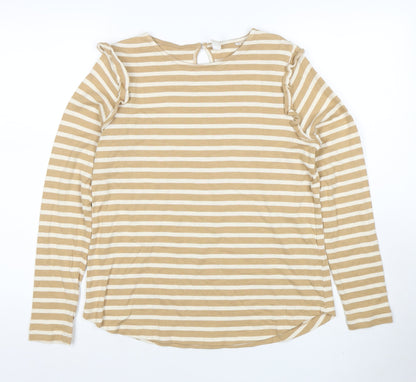 Womens UK Size 12 AND/OR Beige Basic T-Shirt