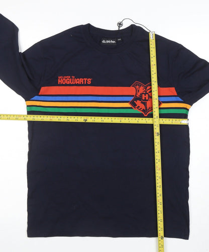 Boys UK Size 11-12 Years Harry Potter Blue Basic T-Shirt