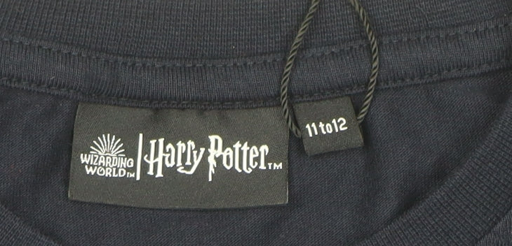 Boys UK Size 11-12 Years Harry Potter Blue Basic T-Shirt
