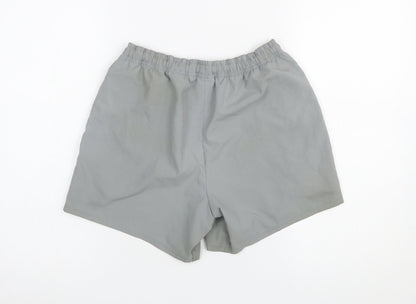 Gymshark Womens Grey XS Athletic Running Shorts Quick Dry Polyester