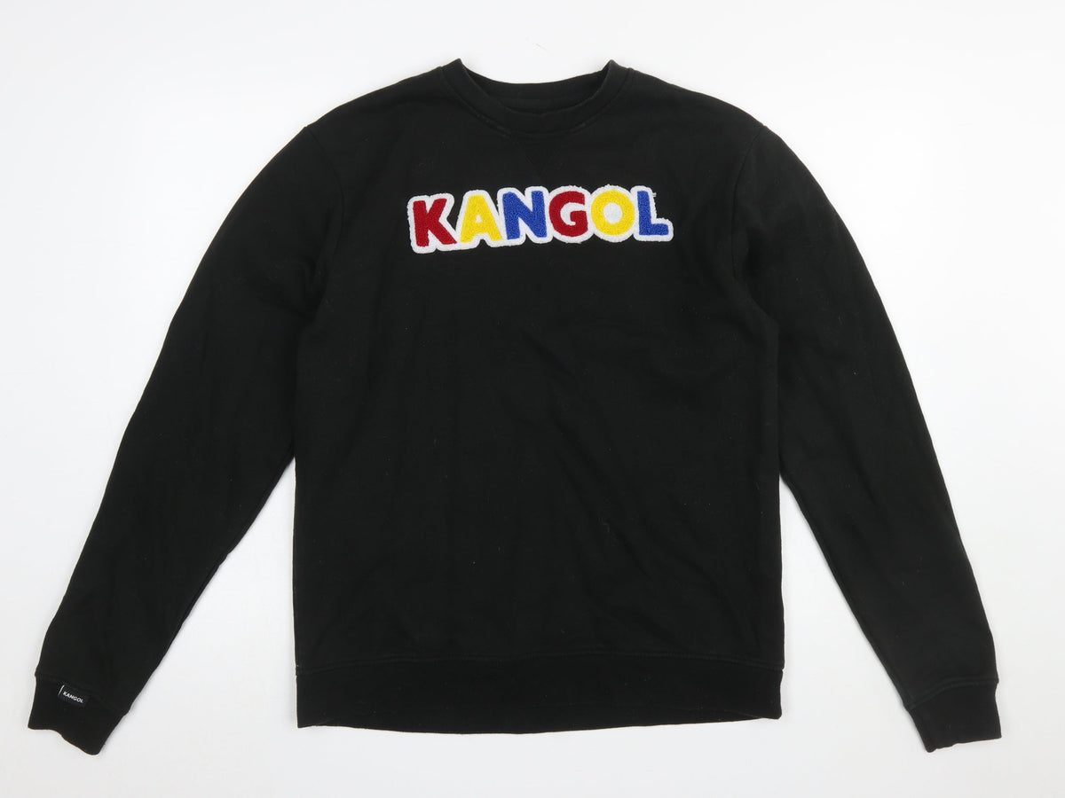 Mens UK Size XL Kangol Black Pullover Sweatshirt