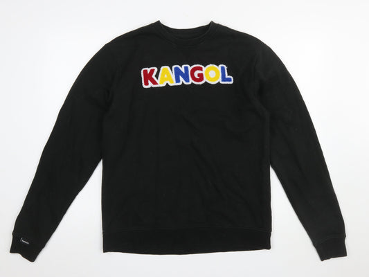Mens UK Size XL Kangol Black Pullover Sweatshirt
