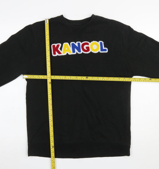 Mens UK Size XL Kangol Black Pullover Sweatshirt