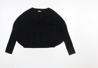 Womens UK Size M Selected Black Pullover Jumper