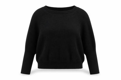 Womens UK Size M Selected Black Pullover Jumper