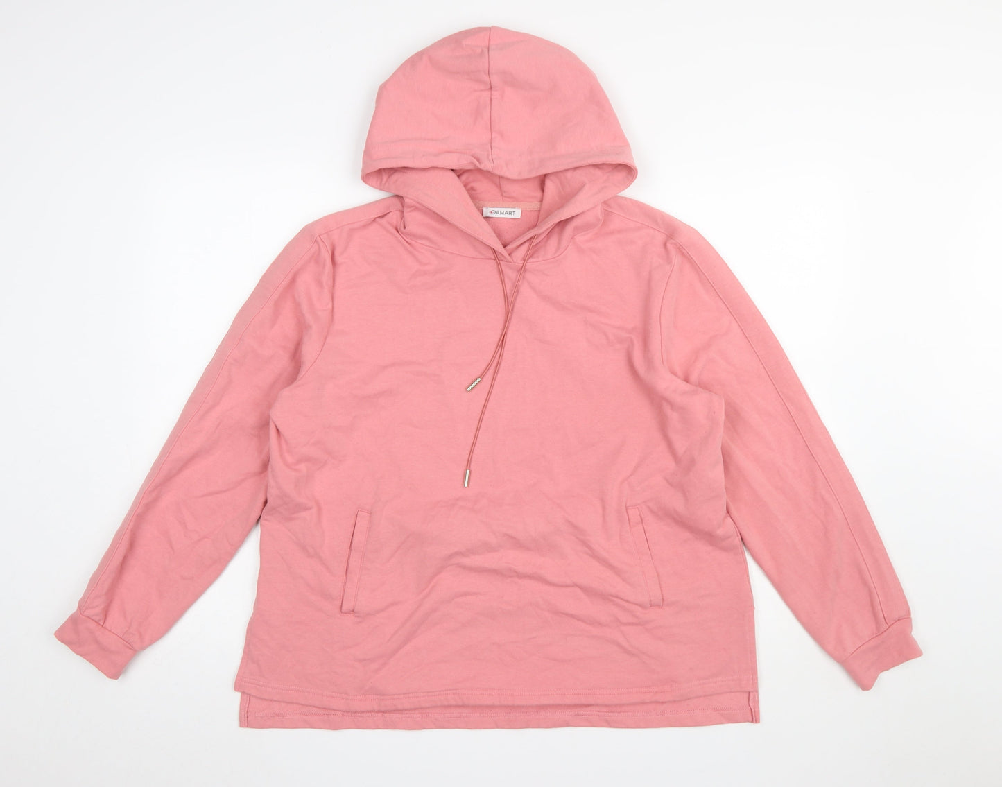 Womens UK Size L Damart Pink Pullover Hoodie