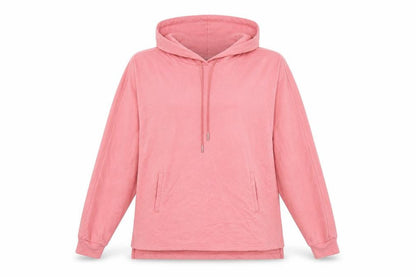 Womens UK Size L Damart Pink Pullover Hoodie