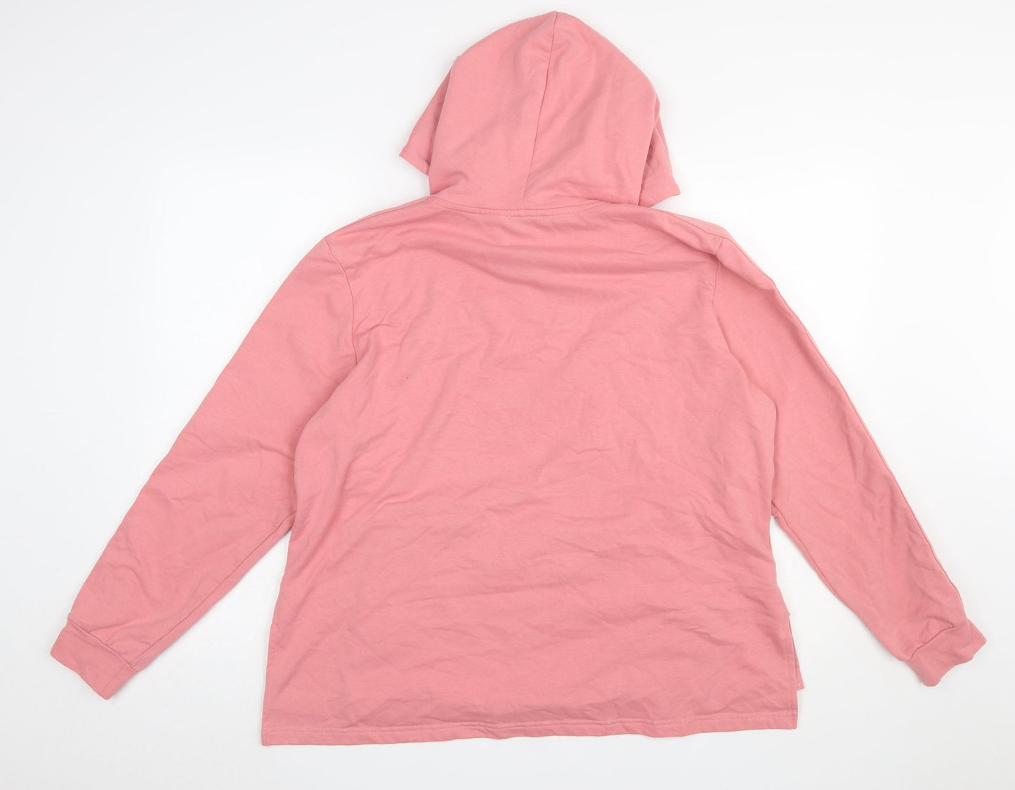 Womens UK Size L Damart Pink Pullover Hoodie