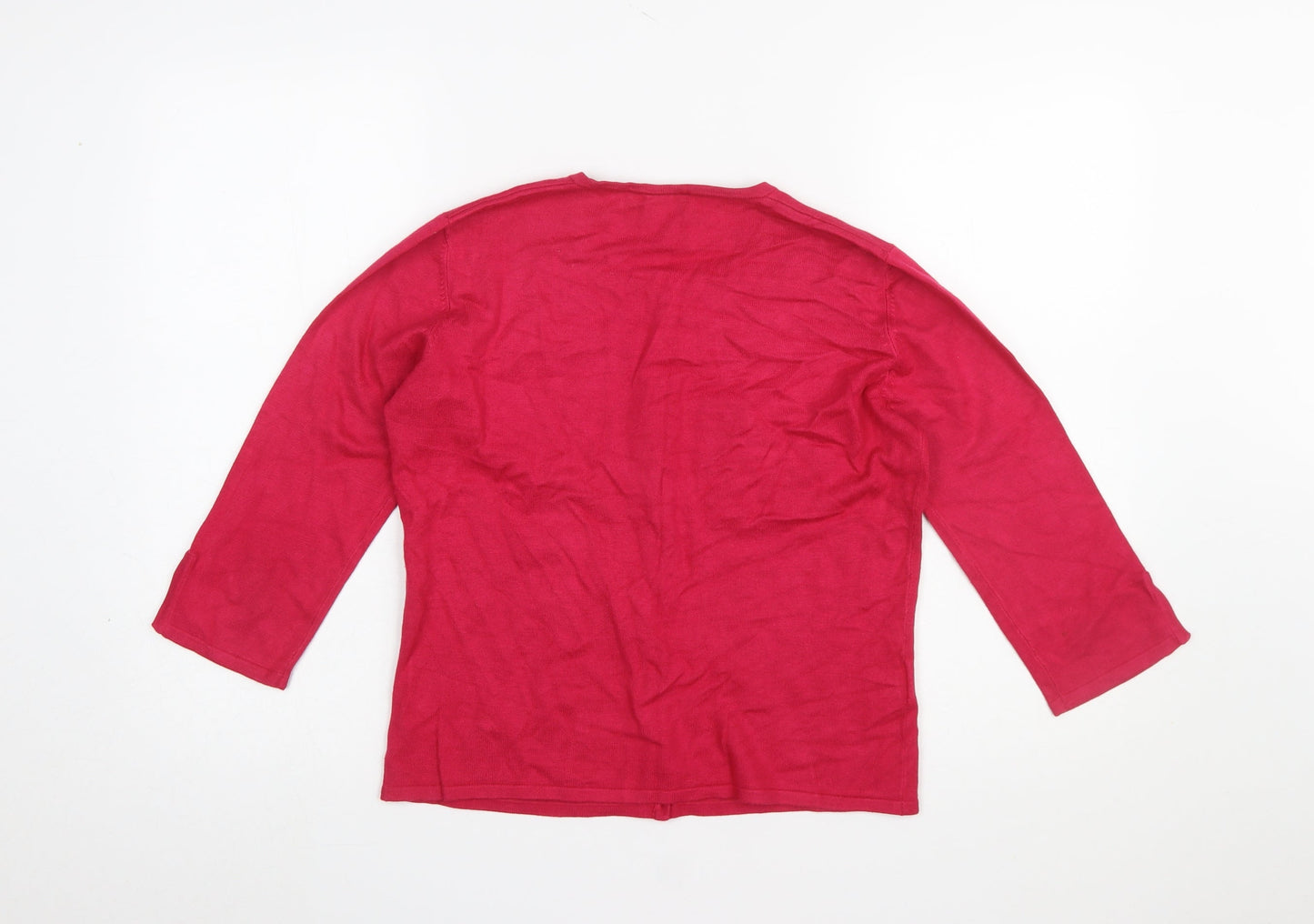 Womens UK Size S Country Casuals Red Cardigan Jumper