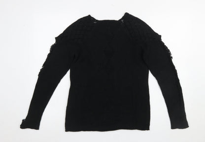 Womens UK Size 10 Tigerlily Black Pullover Jumper