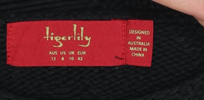 Womens UK Size 10 Tigerlily Black Pullover Jumper