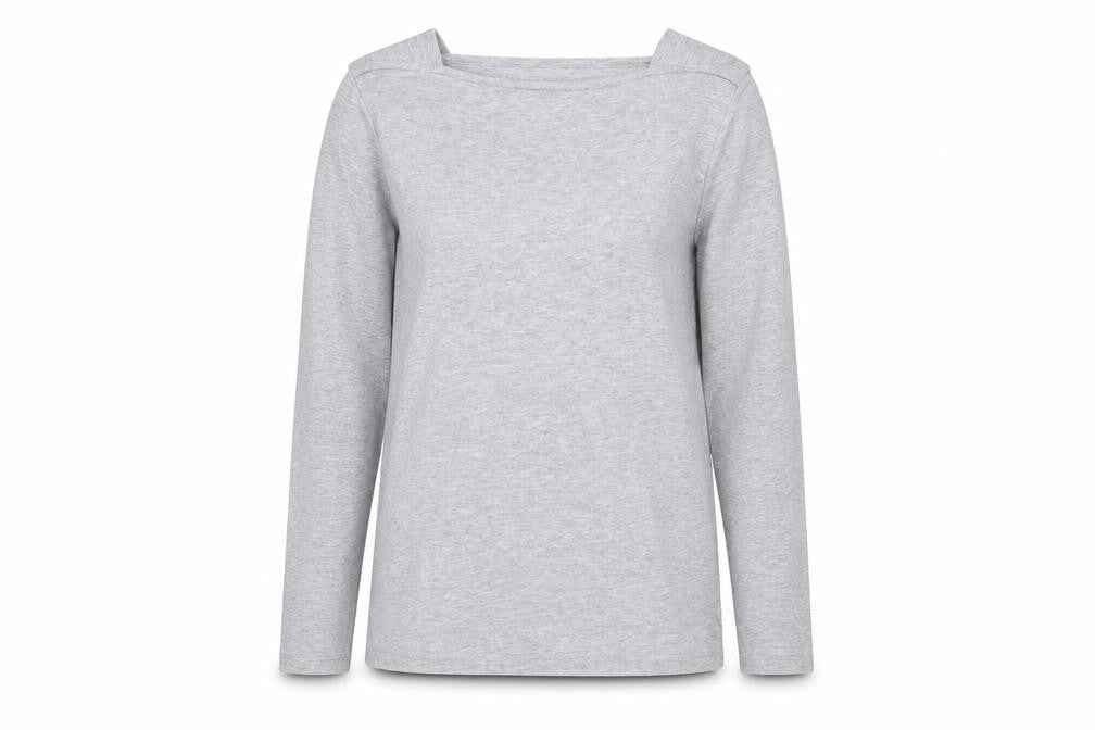 Womens UK Size 14 Cotton Traders Grey Basic T-Shirt