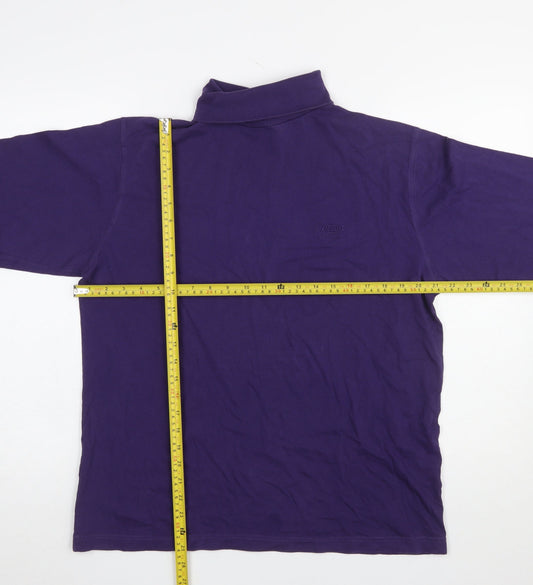 Mens UK Size M Cotton Traders Purple  T-Shirt