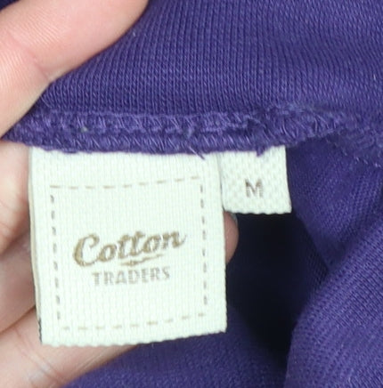 Mens UK Size M Cotton Traders Purple  T-Shirt