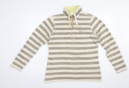 Womens UK Size 10 Regatta Beige Henley Sweatshirt