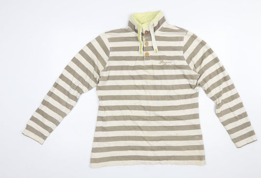 Womens UK Size 10 Regatta Beige Henley Sweatshirt