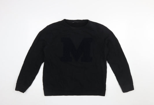 Mens UK Size M Moss Copenhagen Black Pullover Sweatshirt