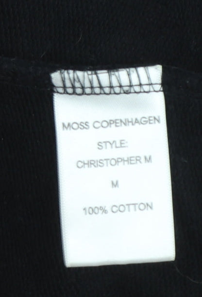 Mens UK Size M Moss Copenhagen Black Pullover Sweatshirt