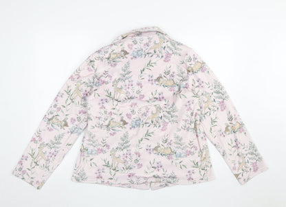 Disney Women’s Pink Bambi Floral Fleece Pyjama Top UK 12-14