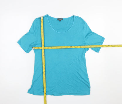 Womens UK Size M Patra Blue Basic T-Shirt