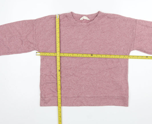 Womens UK Size S Marks and Spencer Pink Pullover Sweatshirt
