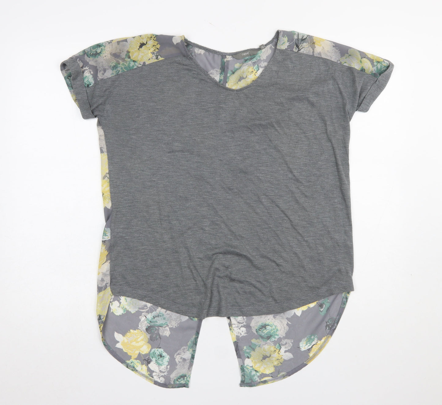 Womens UK Size 10 NEXT Grey Basic T-Shirt