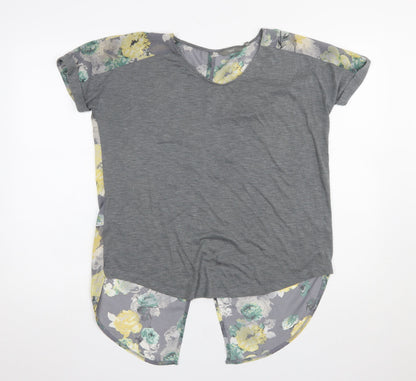 Womens UK Size 10 NEXT Grey Basic T-Shirt