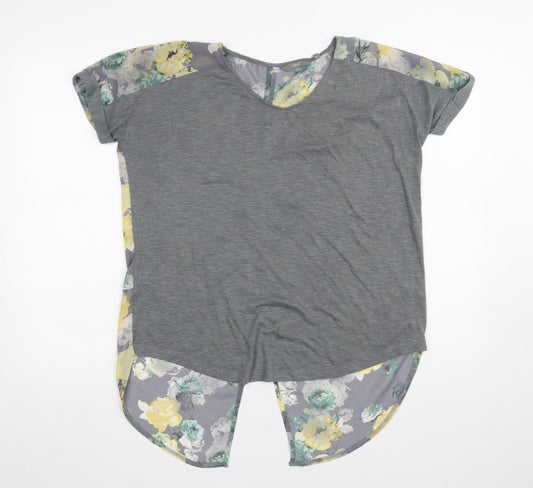 Womens UK Size 10 NEXT Grey Basic T-Shirt