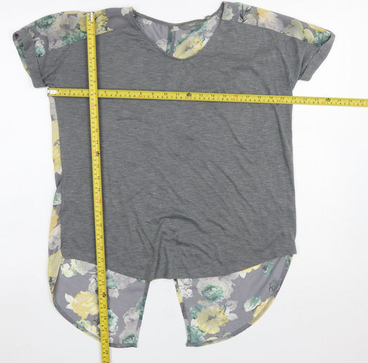 Womens UK Size 10 NEXT Grey Basic T-Shirt