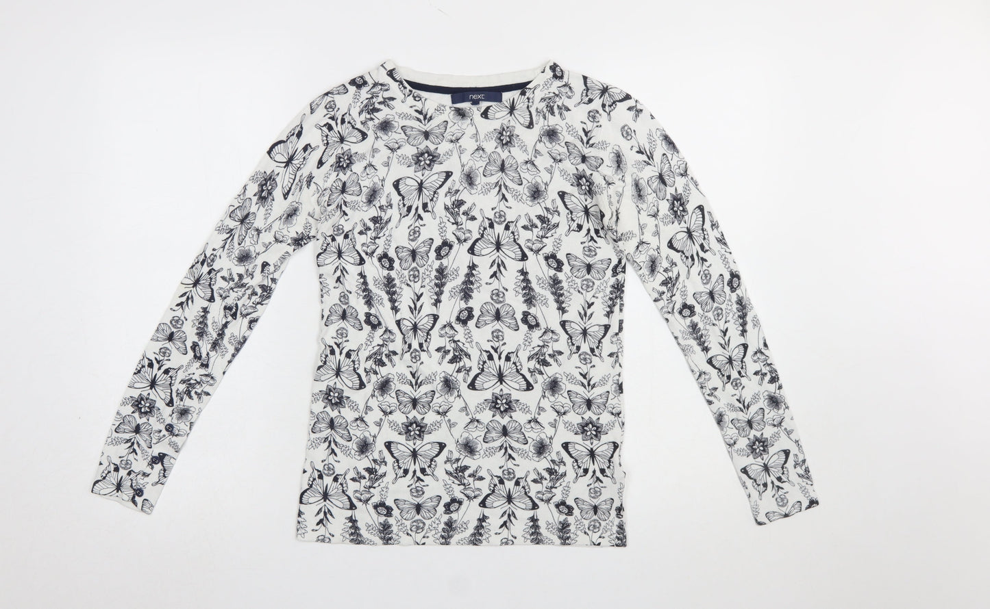 Womens UK Size 8 NEXT White Pullover Jumper